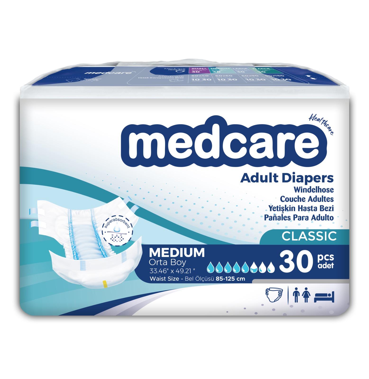 Підгузки для дорослих Medcare Classic Medium (L) 30 шт